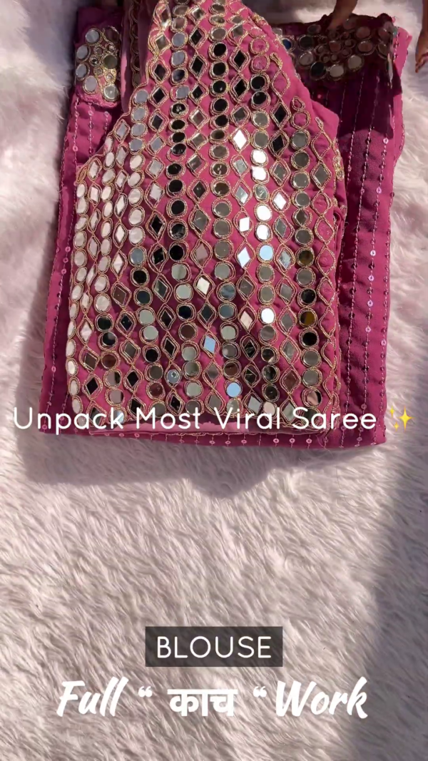 2678-1.png Mauve Pink Mirror-Work Designer Saree Set