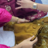 Grand Floral Mirror-Work Peplum Sharara Set