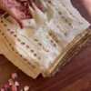 2700-1.png Luminous Cream Saree with Ornate Geometric Artistry