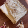 2700-4.png Luminous Cream Saree with Ornate Geometric Artistry