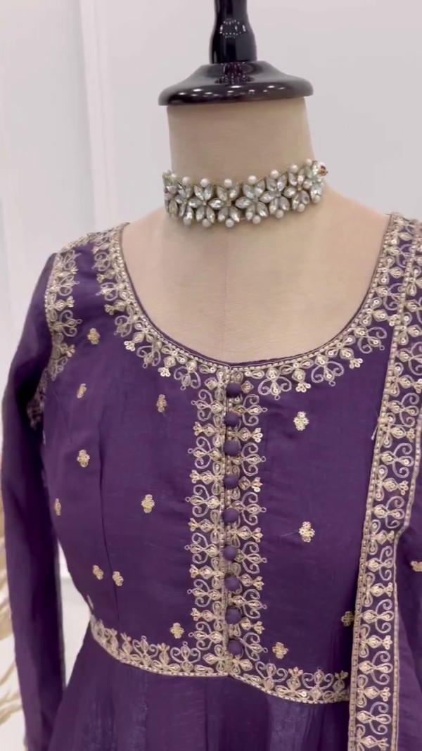 2701-3.png Regal Plum Embroidered Anarkali Set
