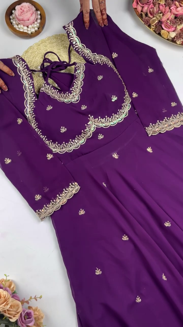 2702-3.png Royal Purple Anarkali with Scalloped Zari Detailing