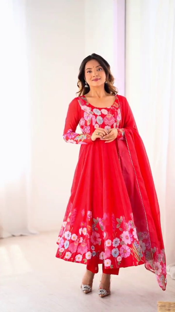 2704-2.png Vibrant Crimson Floral Anarkali Set