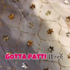 Minimalist Cream Anarkali with Concentrated Gota Borders