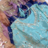 Grand Champagne Mirror-Work Anarkali Set