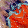 Grand Champagne Mirror-Work Anarkali Set