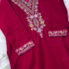 Royal Magenta Velvet Embellished Suit Set