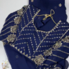 Georgette Saree Set with Hand-Embroidered Mirror-Work Floral Border