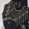 Crimson Silk-Blend Blouse with Floral Zari Jaal and Pearl Droplets