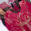 Jewel-Toned Georgette Anarkali Set with Ornate Zari and Sequin Bodice
