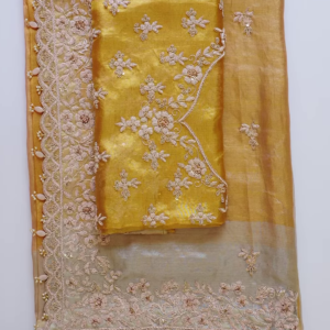 276-1.png Golden Radiance Organza Embroidered Suit Set