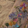 Blossom Radiance Peach Sequin Embroidered Suit Set