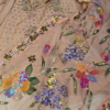 Blossom Radiance Peach Sequin Embroidered Suit Set