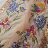 Blossom Radiance Peach Sequin Embroidered Suit Set