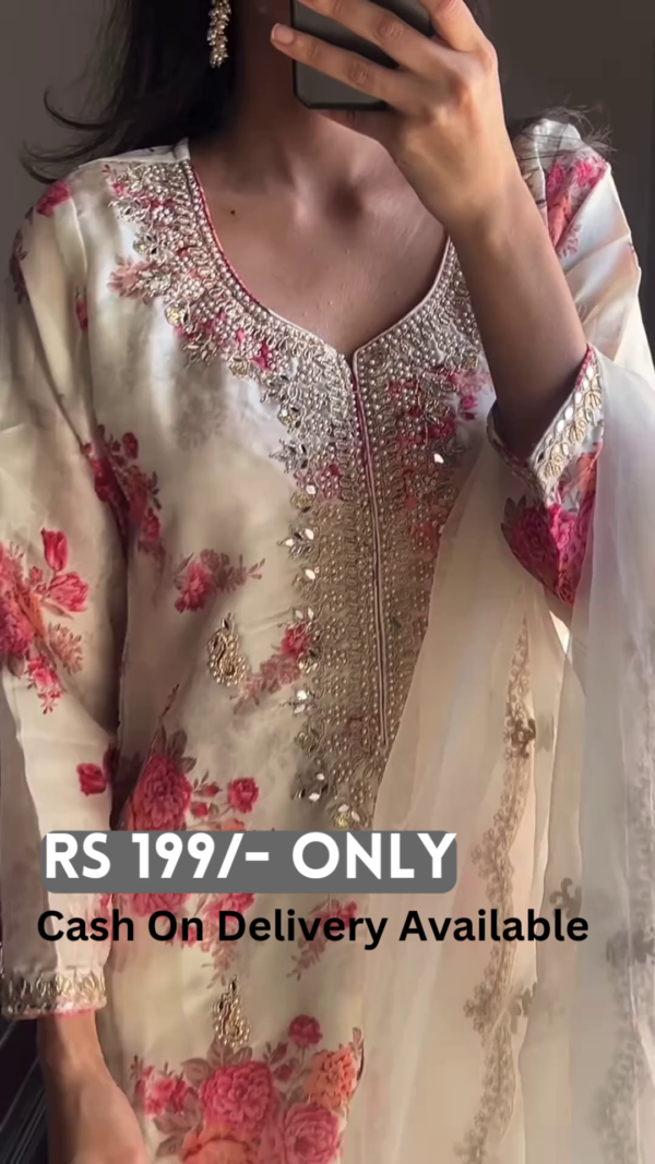 28-1-1.png Elegant Floral Embroidered Kurti with Sheer Dupatta