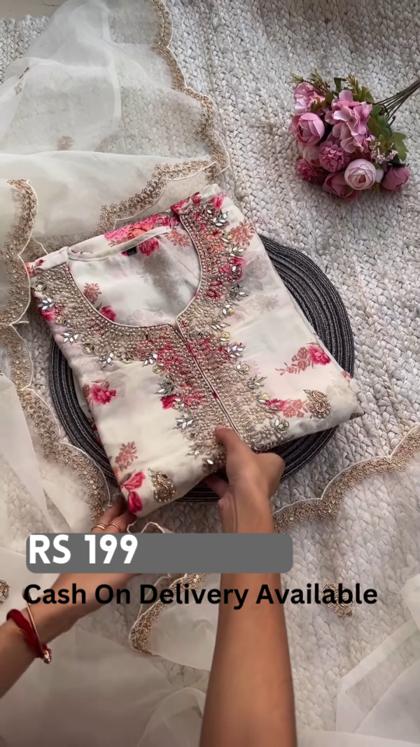 28-2-1.png Elegant Floral Embroidered Kurti with Sheer Dupatta