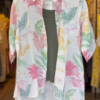 Tropic Whisper Cotton Shirt – Pastel Leaf Print Resortwear