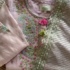 Pastel Pink Paisley Embroidered Kurta with Tassel Accents