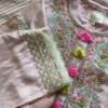 Pastel Pink Paisley Embroidered Kurta with Tassel Accents