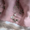 Blush Pink Embroidered Tie-Up Blouse