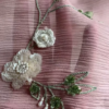 Blush Pink Embroidered Tie-Up Blouse