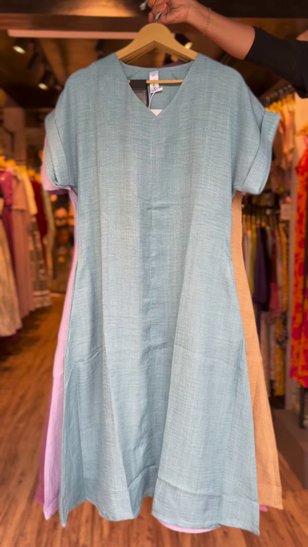Blush Breeze Cotton Dress – Soft Pink Summer Essential