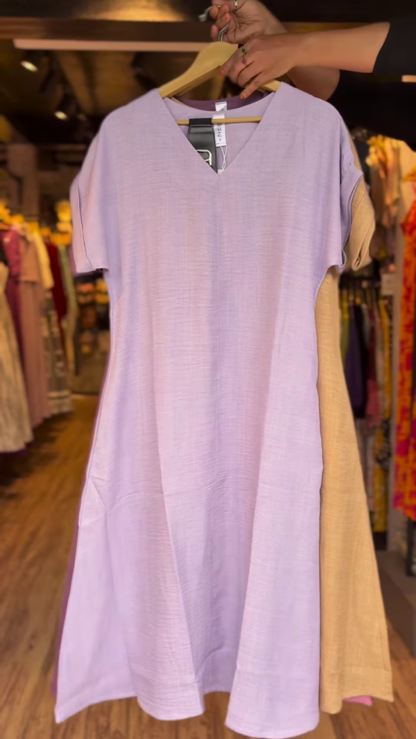 Blush Breeze Cotton Dress – Soft Pink Summer Essential