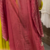 290-5.png Deep Wine Velvet Net Kurta Set with Floral Sequin Embroidery