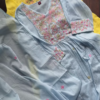 Pastel Cotton Kurta Sets with Hand Embroidered Neckline – Set of 2 (Sky Blue & Yellow)
