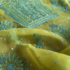 294-2.png Noor-e-Zaitoon Hand-Embroidered Lime Green Chikankari Kurta Set