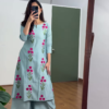 Olive Bloom Embroidered Co-Ord Set – Ethnic Charm with a Modern Twist