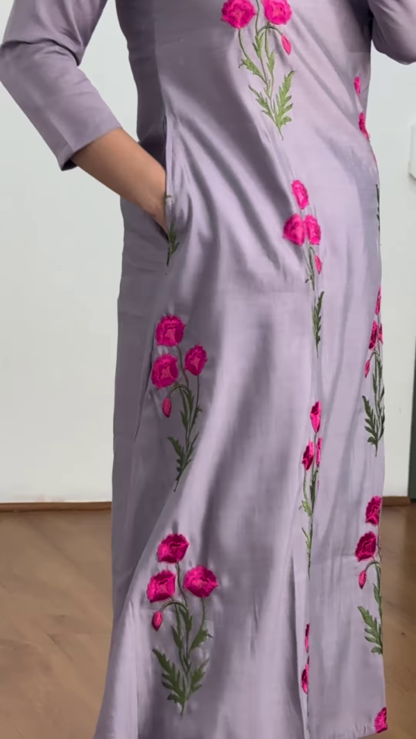 Olive Bloom Embroidered Co-Ord Set – Ethnic Charm with a Modern Twist