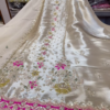 Ivory Silk Embroidered Lehenga Set