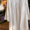 Ivory Ease: High-Low Layered Palazzo Pants