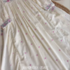 Blush Bloom: Ivory Embroidered Anarkali Set