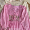 Blush Bloom: Ivory Embroidered Anarkali Set