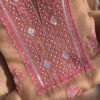 Fawn Lucknowi Chikankari and Mirror Work Unstitched Suit Set