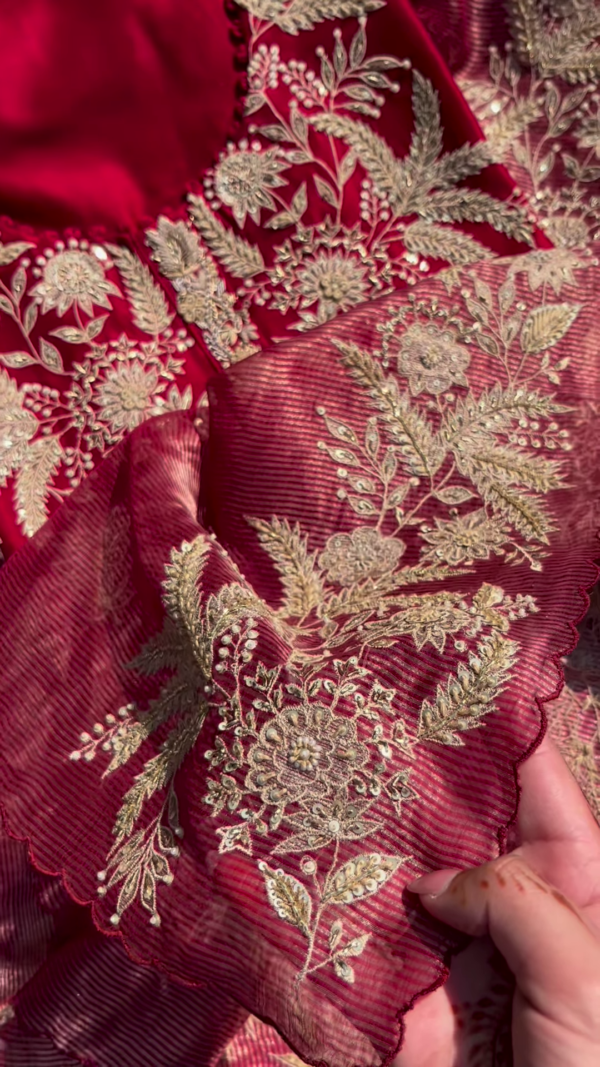 355-1.png Crimson Zari Embroidered Unstitched Suit Set