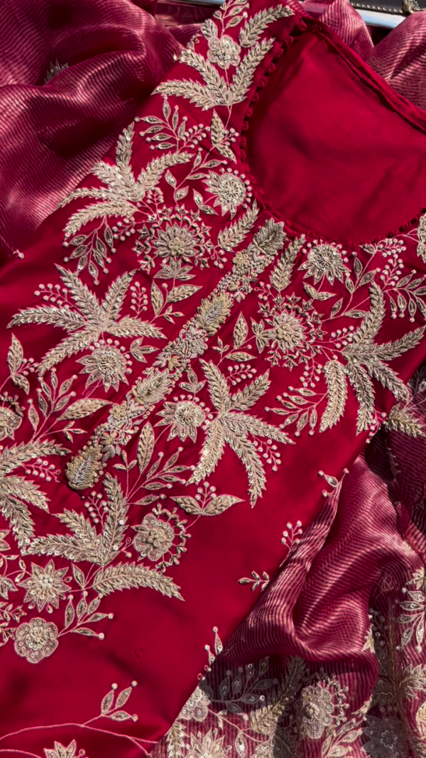 355-3.png Crimson Zari Embroidered Unstitched Suit Set