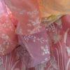 Pink French Thread Embroidered Unstitched Suit Set