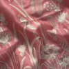 Pink French Thread Embroidered Unstitched Suit Set