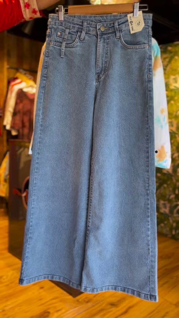 Pastel Tie-Dye Shirt with Denim Culottes – Street Style Co-ord Set