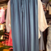 Indigo Drift: Embroidered High-Low Shirt & Wide-Leg Set