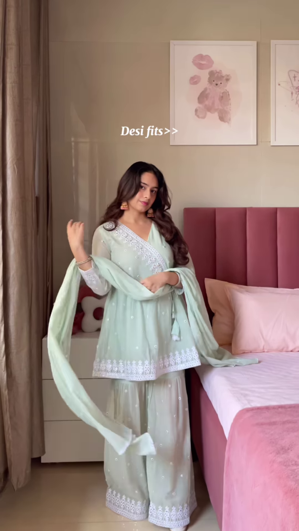 Elegant Lilac Embroidered Anarkali Suit