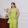 Royal Purple Embroidered Sharara Set – Timeless Elegance