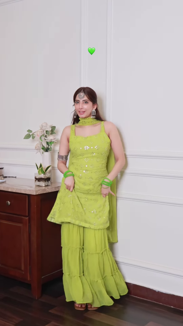 Royal Purple Embroidered Sharara Set – Timeless Elegance