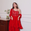 Royal Purple Embroidered Sharara Set – Timeless Elegance