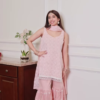 Royal Purple Embroidered Sharara Set – Timeless Elegance