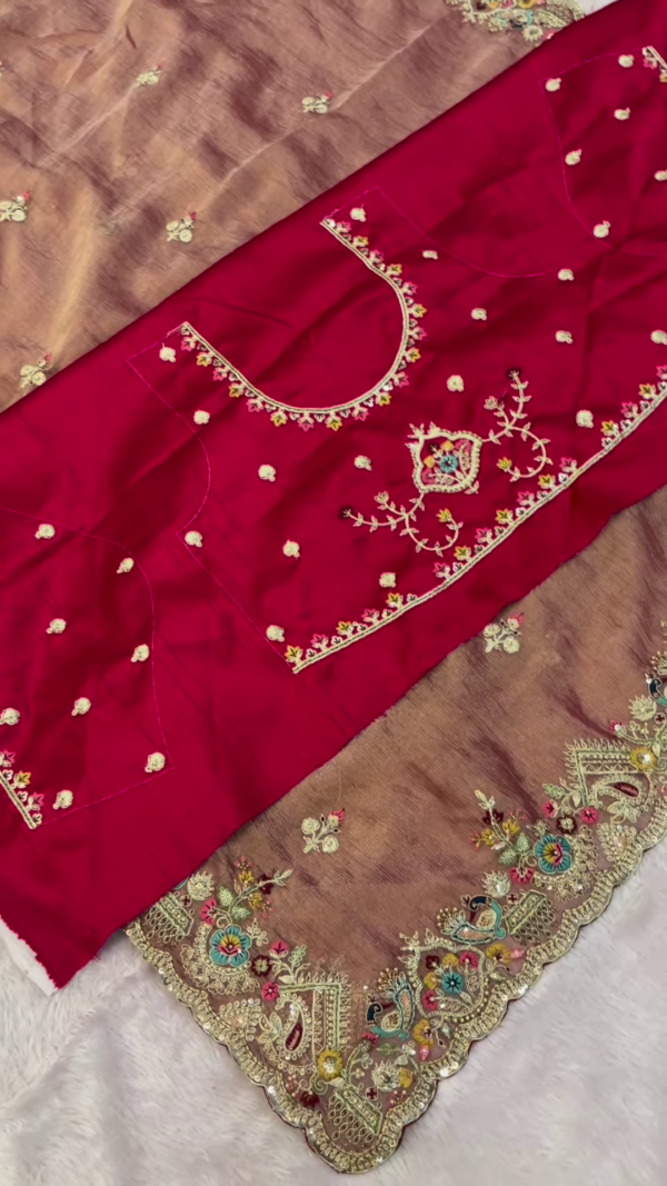 Luxury Handcrafted Peacock Embroidered Suit