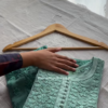 Aqua Green Pure Georgette Embroidered Kurta